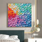 Radiant Petal Spectrum Abstract Painting