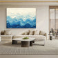 Azure Drift Blue Abstract Seascape Painting