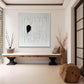 Monochrome Contrast Minimal Texture Painting
