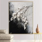 Silent Drift White Abstract Painting