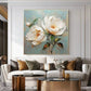 Ivory Bloom Serenity Abstract Painting