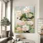 Serene Lotus Bloom Abstract Painting