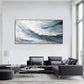 Azure Flow – Abstract Ocean Texture Painting