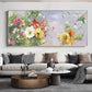 Spring Sunshine Bloom – Textured Floral Painting