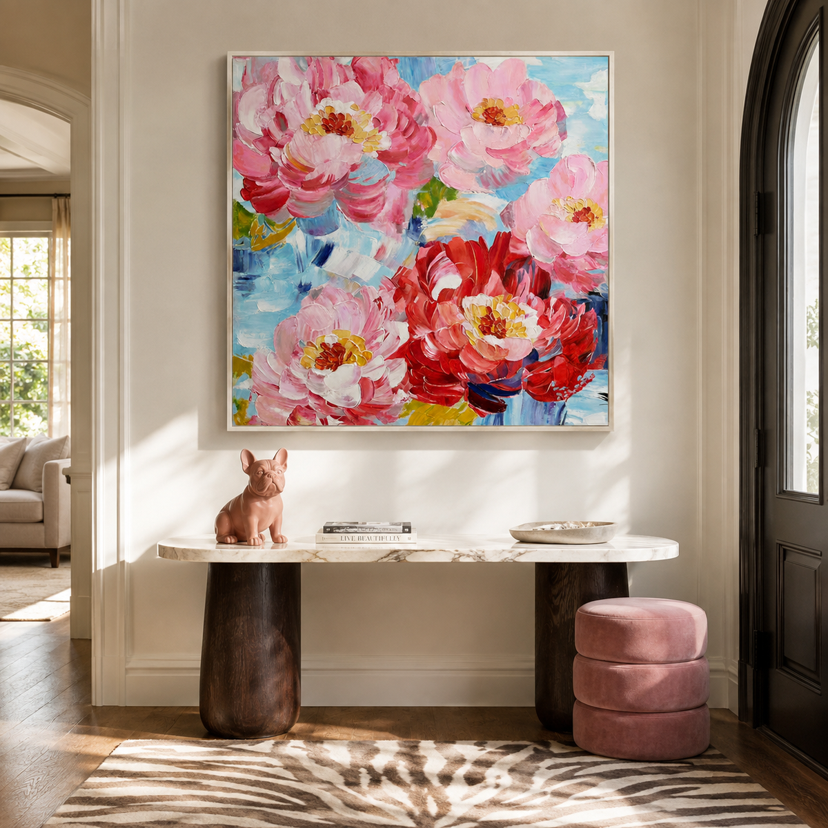 Bloom Radiance Pink Floral Painting #PIX2£¨191£©