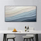 Serene Waves Textured Abstract Painting