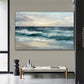 Azure Drift Coastal Seascape Painting