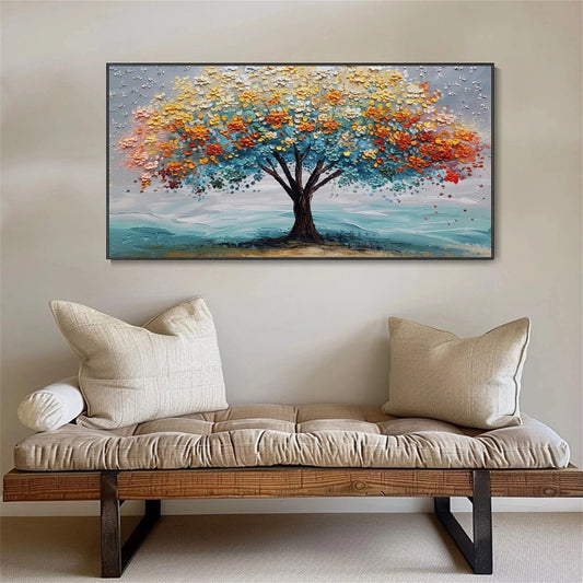 Radiant Seasons Tree Abstract Painting