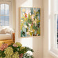 Verdant Whisper Floral Abstract Painting