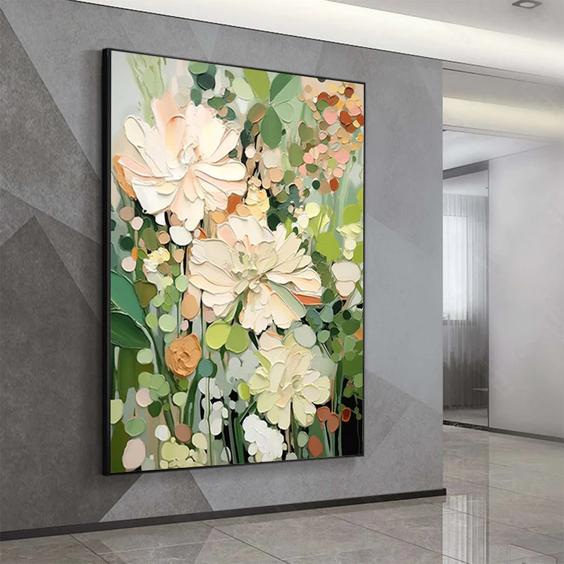 Soft Bloom Garden Abstract Painting