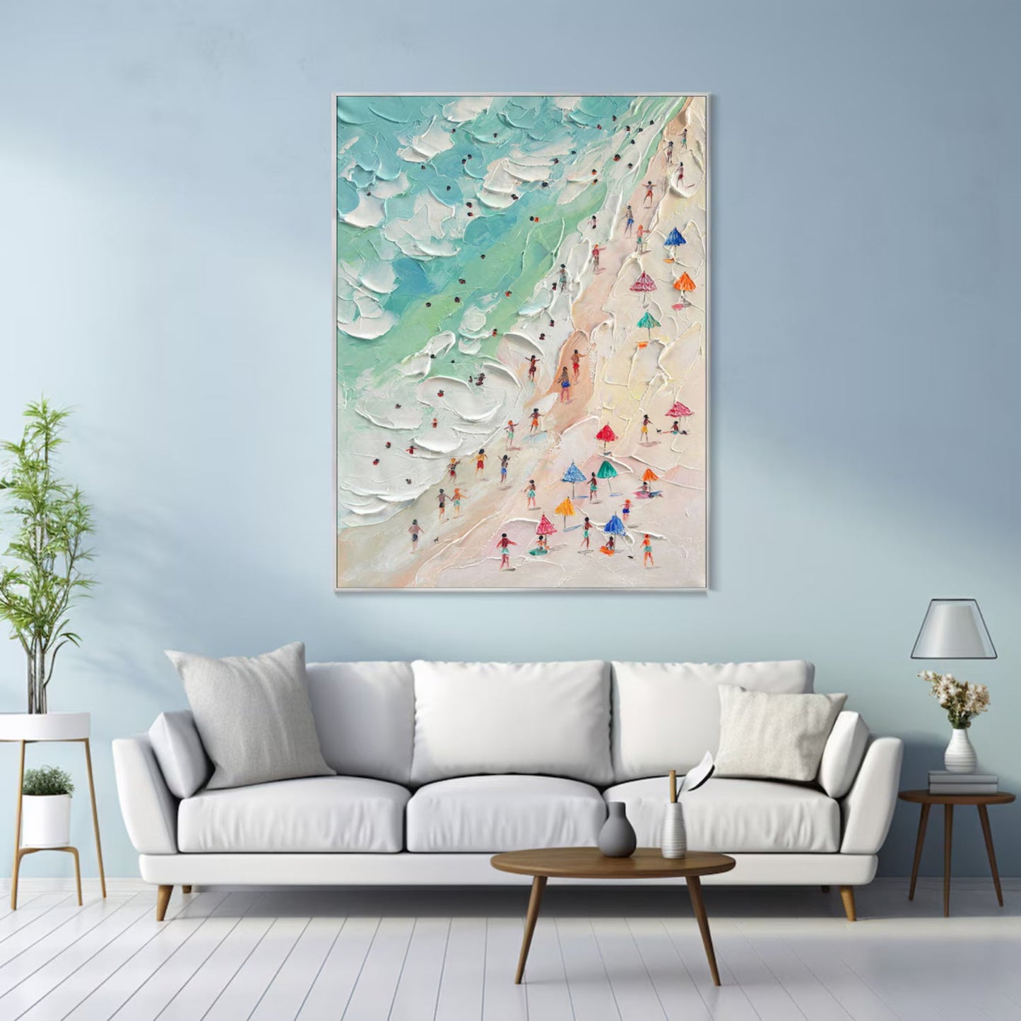 Azure Breeze-Beach Landscape Painting