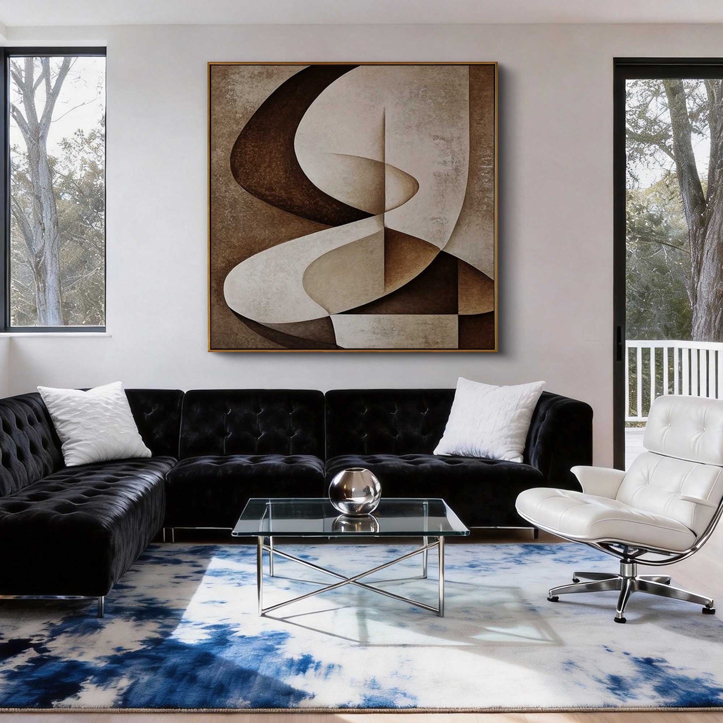 Neutral Twist Geometric Painting