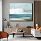 Minimal Blue Seascape Painting
