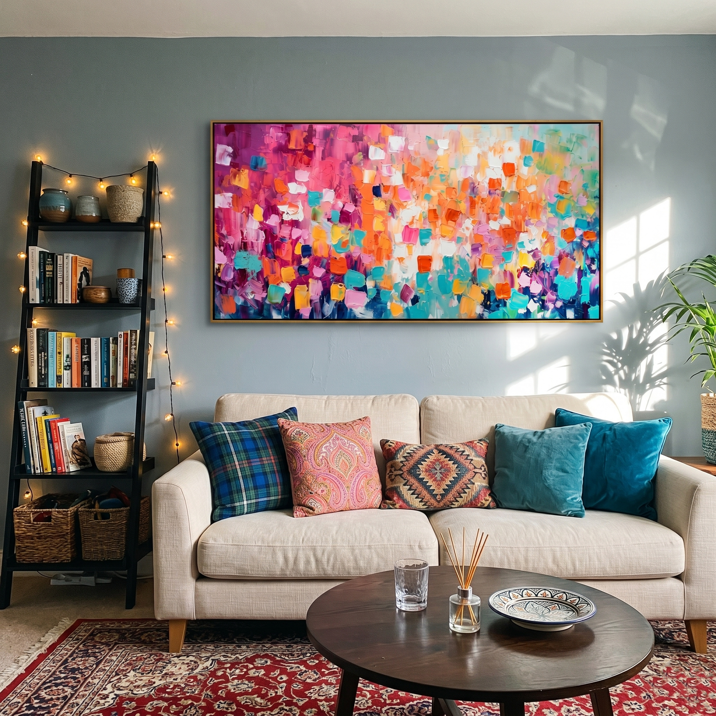 Carnival Confetti Colorful Abstract Painting