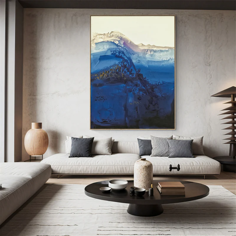 Midnight Tide Abstract Painting