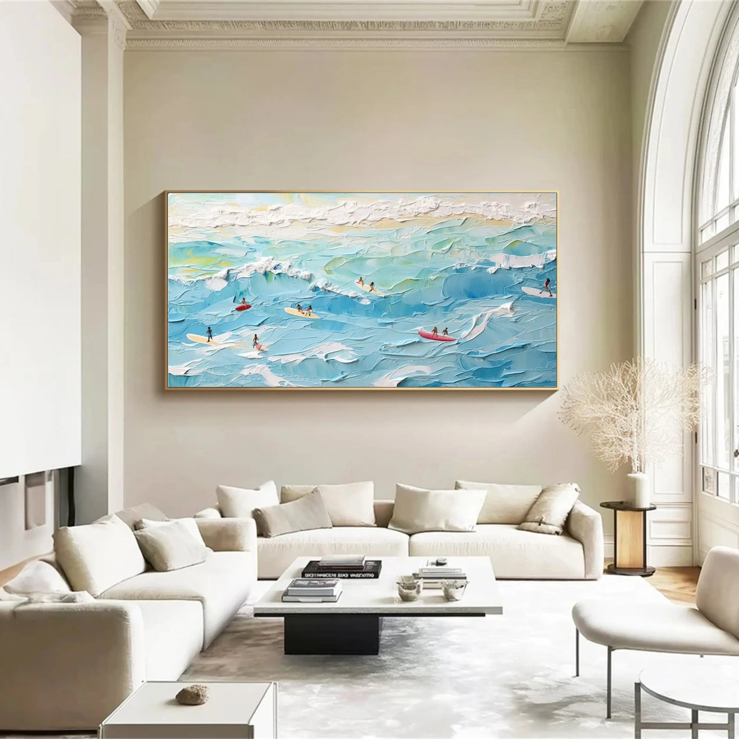 Azure Surf-Beach Oil Painting