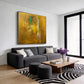 Golden Haze Abstract Painting