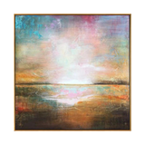 Pastel Horizon Abstract Seascape Painting