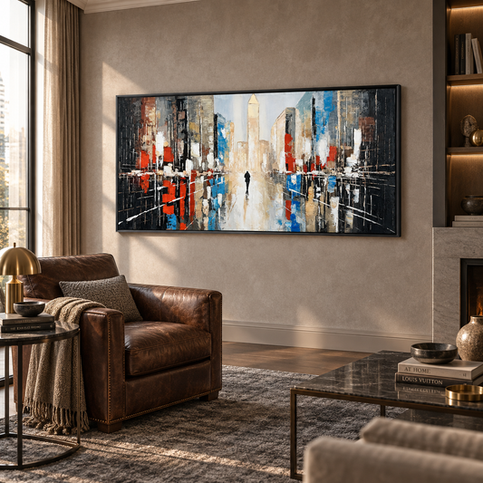 Abstract Cityscape Painting