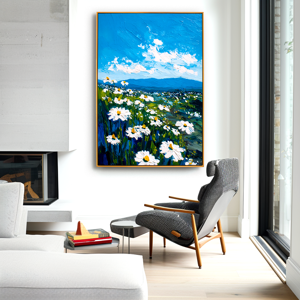 Blue Sky Landscape Painting #ART33