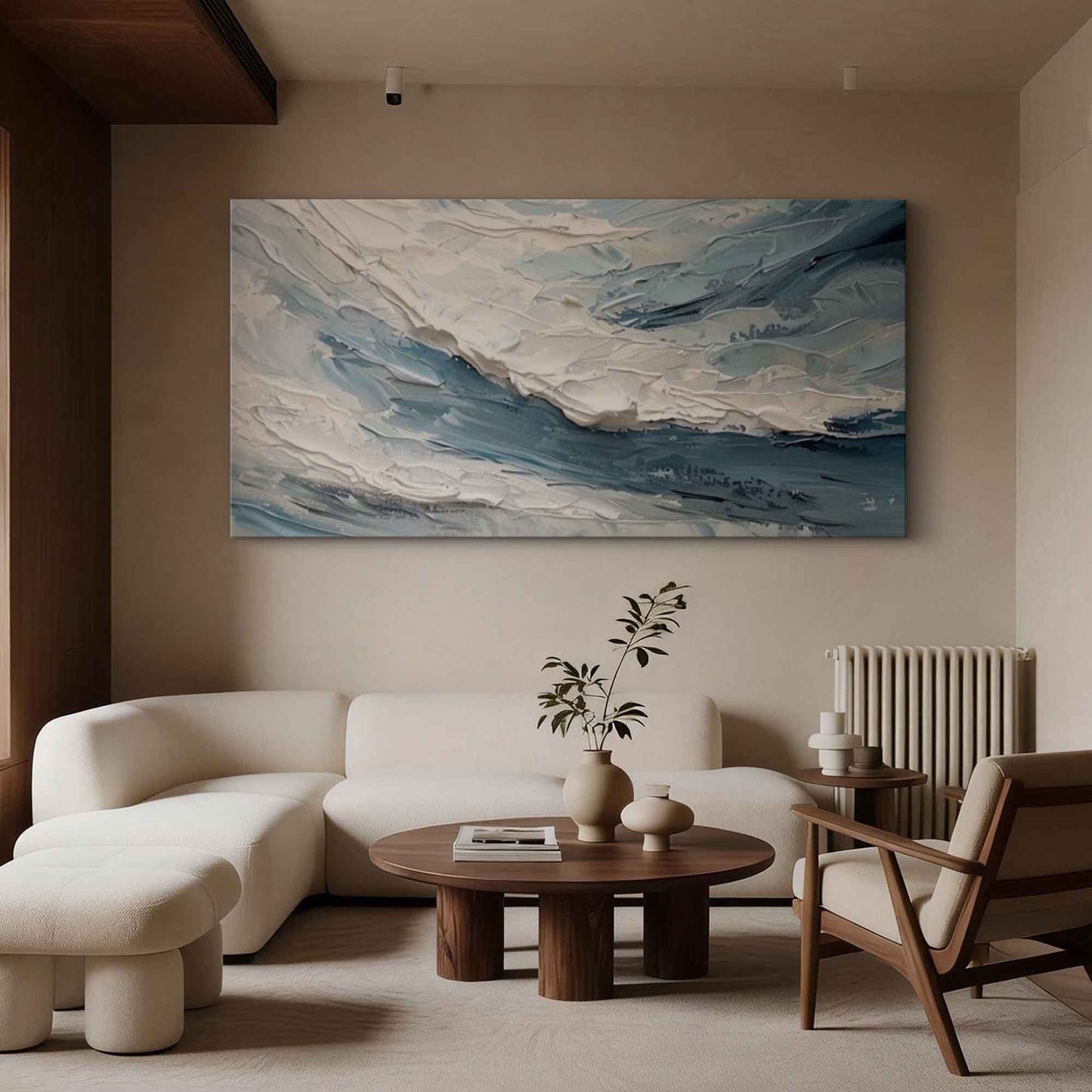 Ocean Crest Blue Wave Painting