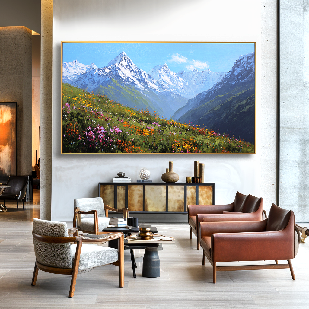 Mountain Landscape Oil Painting #ART34