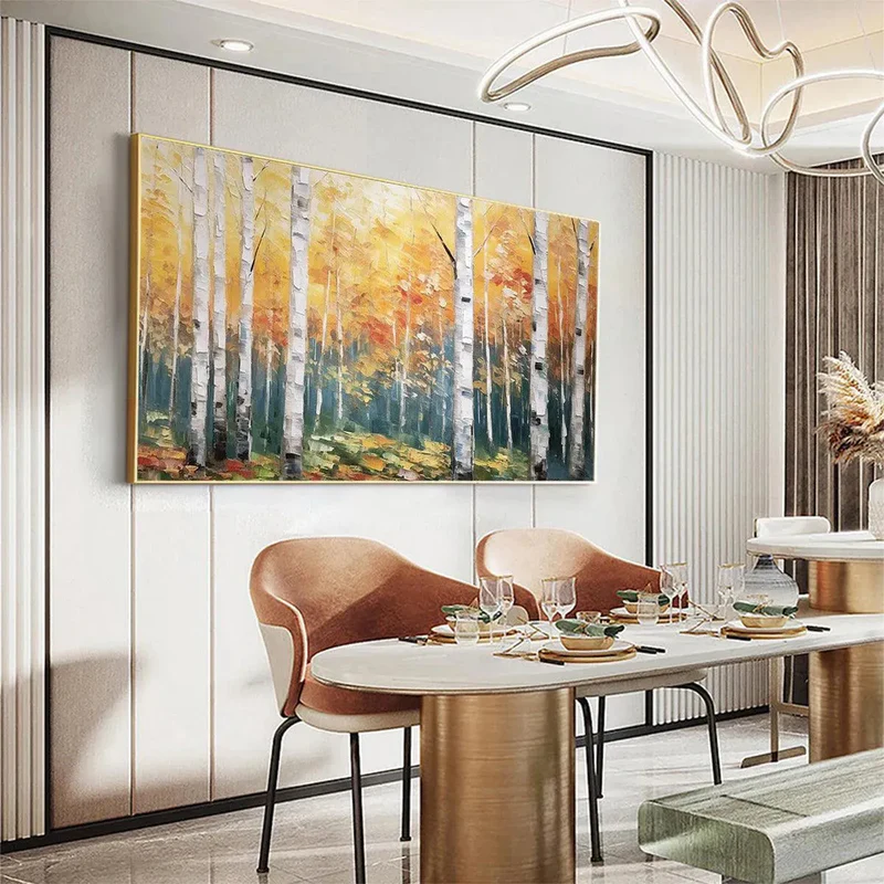 Autumn Forest Textured Painting