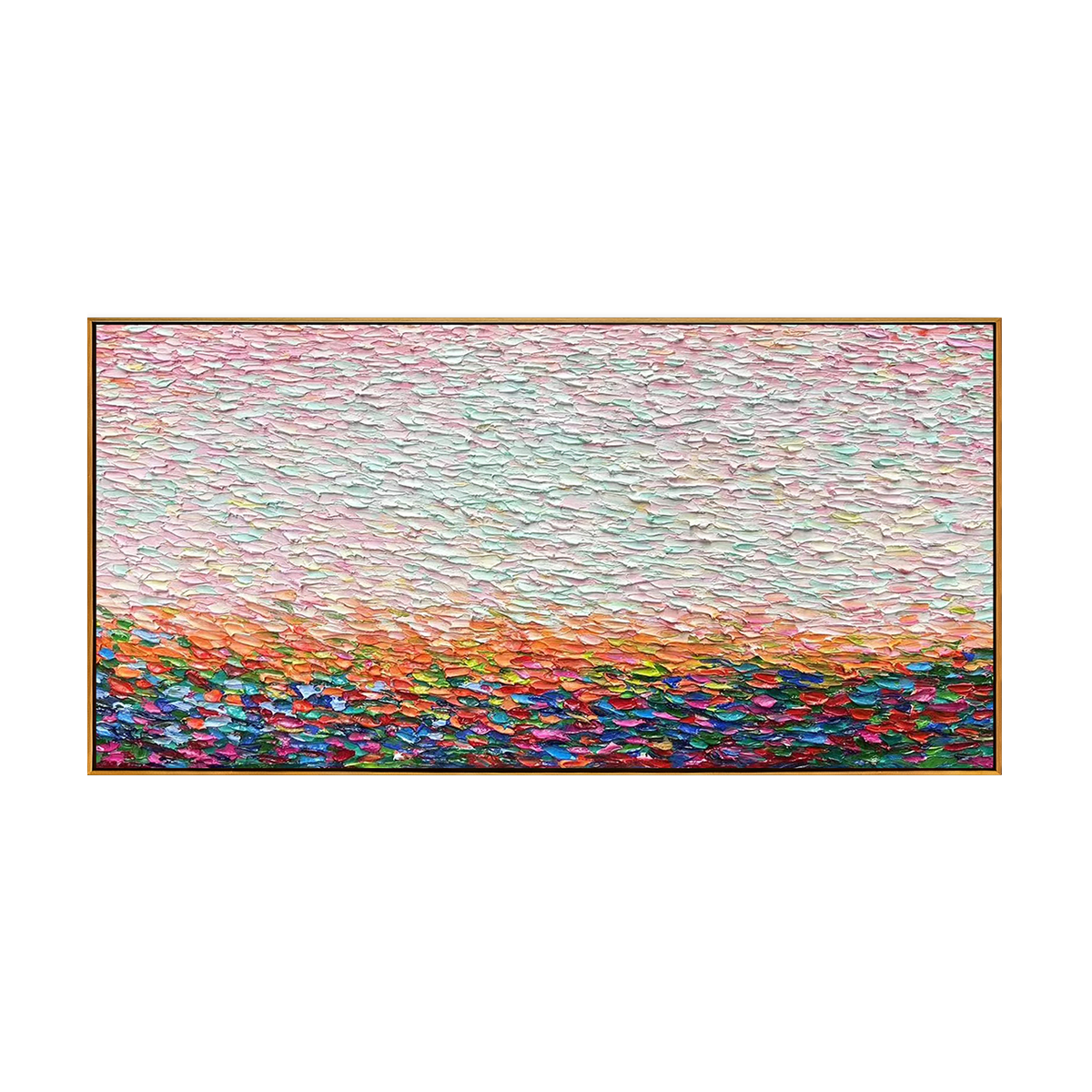 Blush Meadow Horizon Painting