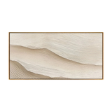 Beige Sand Wave Textured Abstract Painting