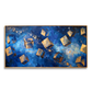 Blue and Gold Abstract Painting #ART37