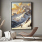 Golden Summit Snow Mountain Landscape Painting
