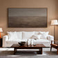 Taupe Horizon Minimalist Painting