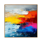 Fiery Horizon Textured Painting