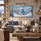 Winter Ski Resort Painting