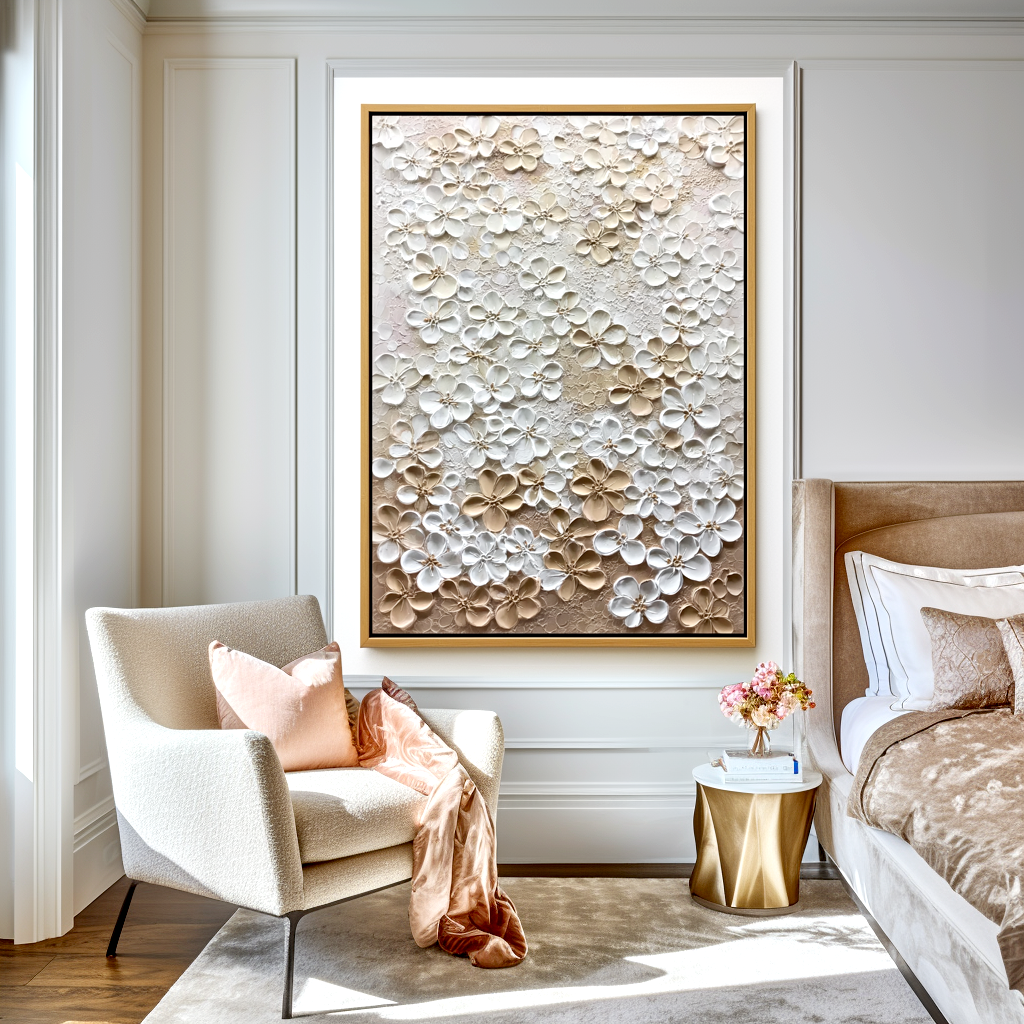 3D Floral Textured Painting #ART39