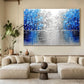 Azure Stillness Lake Abstract Painting
