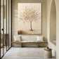 Quiet Bloom Ivory Tree Painting