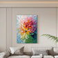 Radiant Bloom Spiral Abstract Painting
