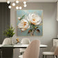 Ivory Bloom Serenity Abstract Painting