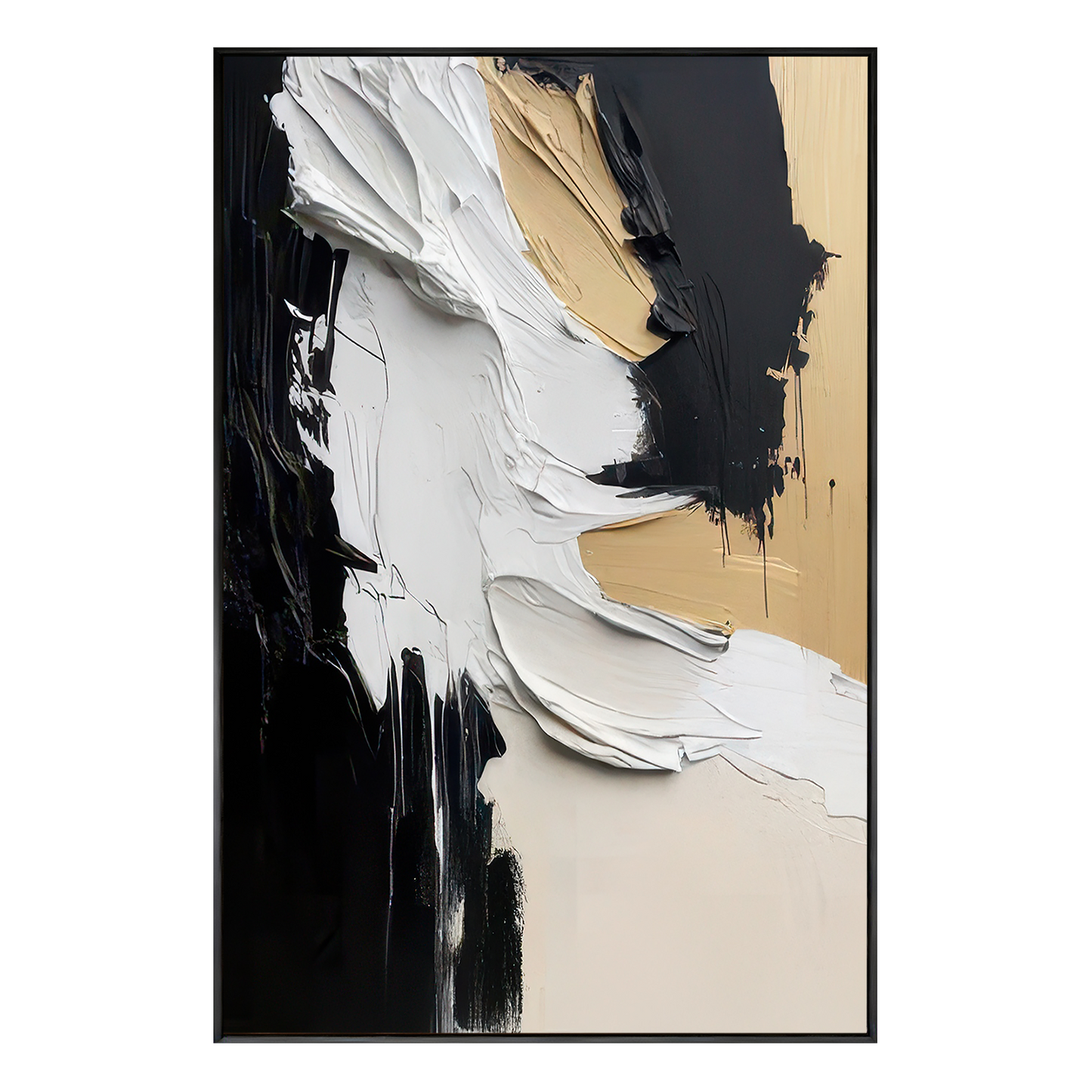 Golden Harmony Abstract Painting