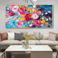 Vivid Bloom Drift Abstract Painting