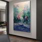 Mist Bloom Pink Lotus Abstract Painting