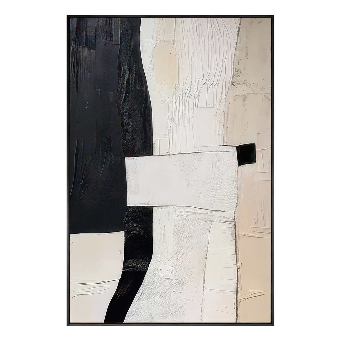 Urban Contrast Abstract Painting