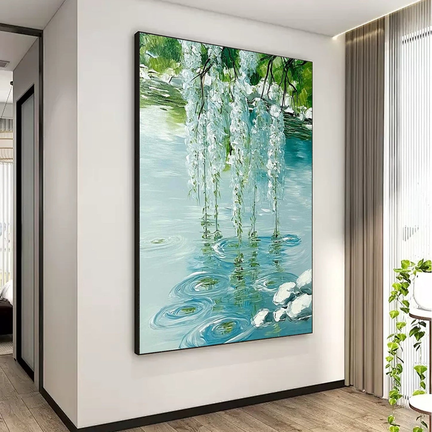Willow Serenity Lake Painting