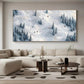 Snow Trail Rhythm – Winter Ski Landscape Painting