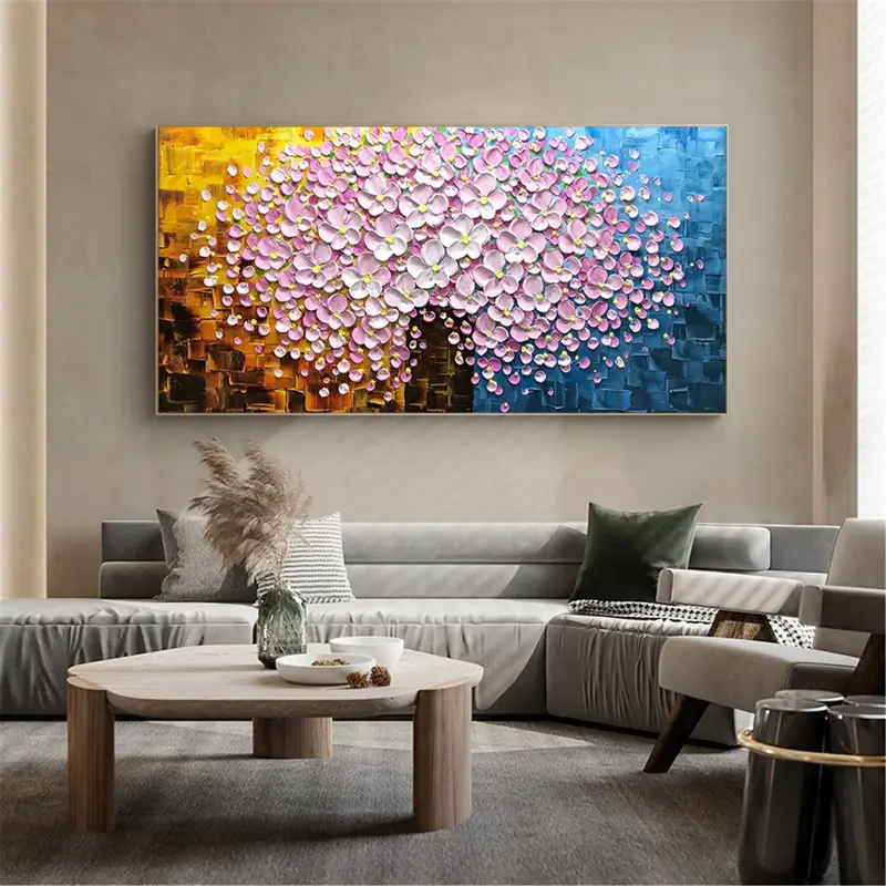 Blossom Mosaic Harmony Abstract Painting