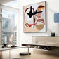 Saffron Loop Modern Abstract Painting