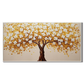 Amber Canopy-White & Gold Tree Painting