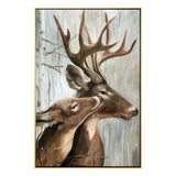 Whispered Affection Deer Painting