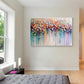 Petal Rain Pastel Abstract Painting